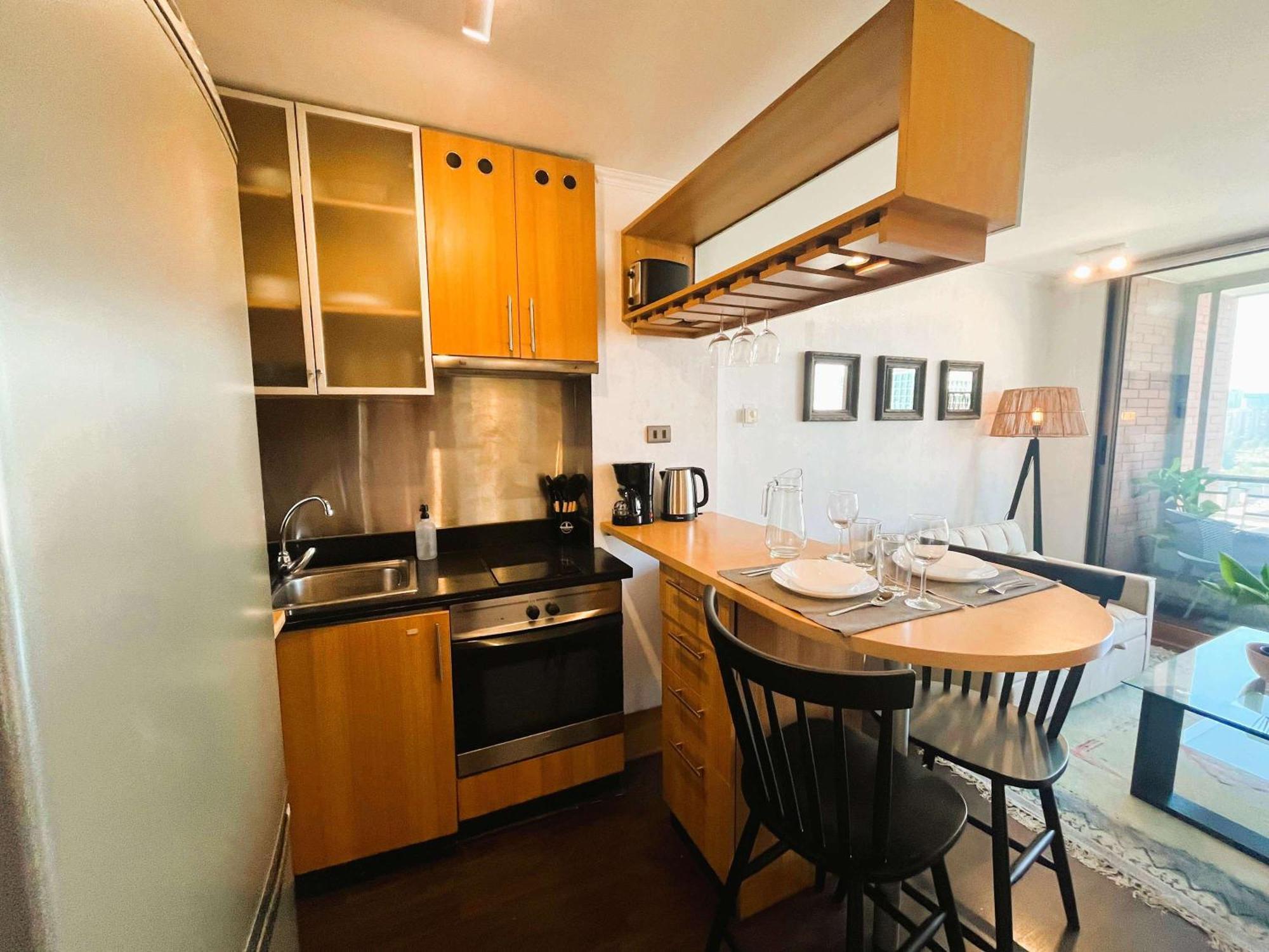 Apartamento Hom I Depto 1d En Condes Metro Escuela Militar Avn0423 *